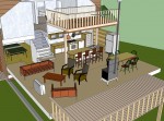 Great room cutaway