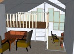 Sitting room - loft - looking S