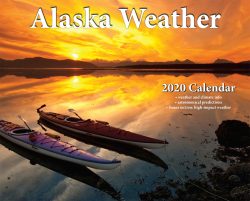 2020 Alaska Weather Calendar front cover view