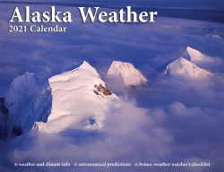 2021 Alaska Weather Calendar front cover